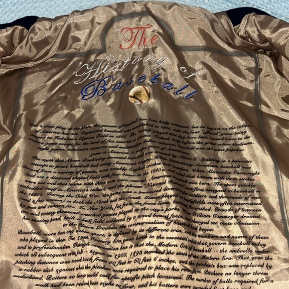 NWOT! Unisex Wool and Suede Baseball Jacket. No size but measurements in photos - Picture 5 of 13